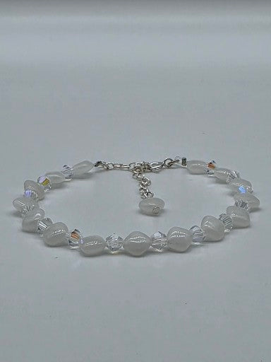 Elegant Armband i Silver med Kristaller