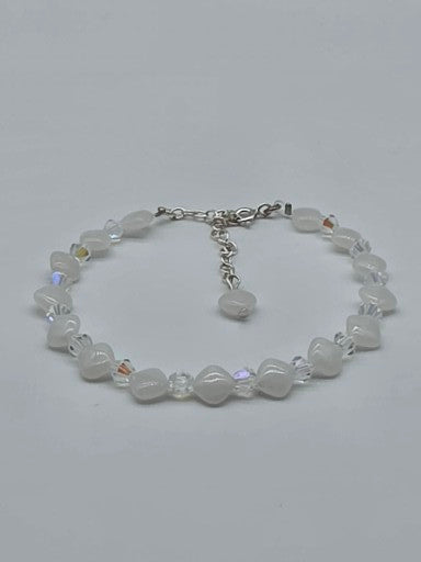 Elegant Armband i Silver med Kristaller
