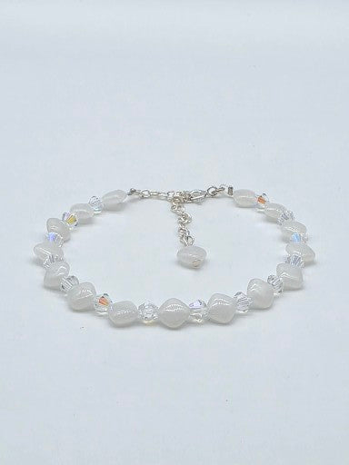 Elegant Armband i Silver med Kristaller