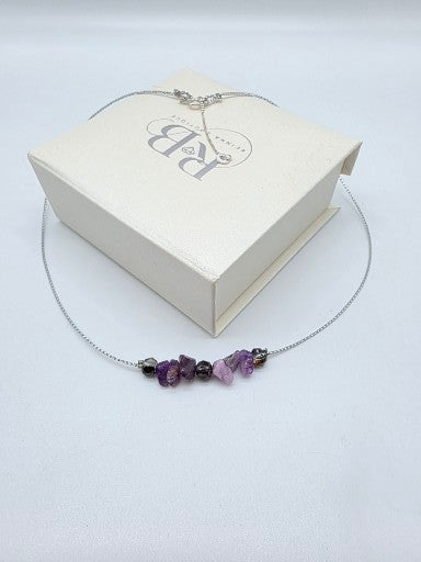 Halsband i silver 925 med kristaller