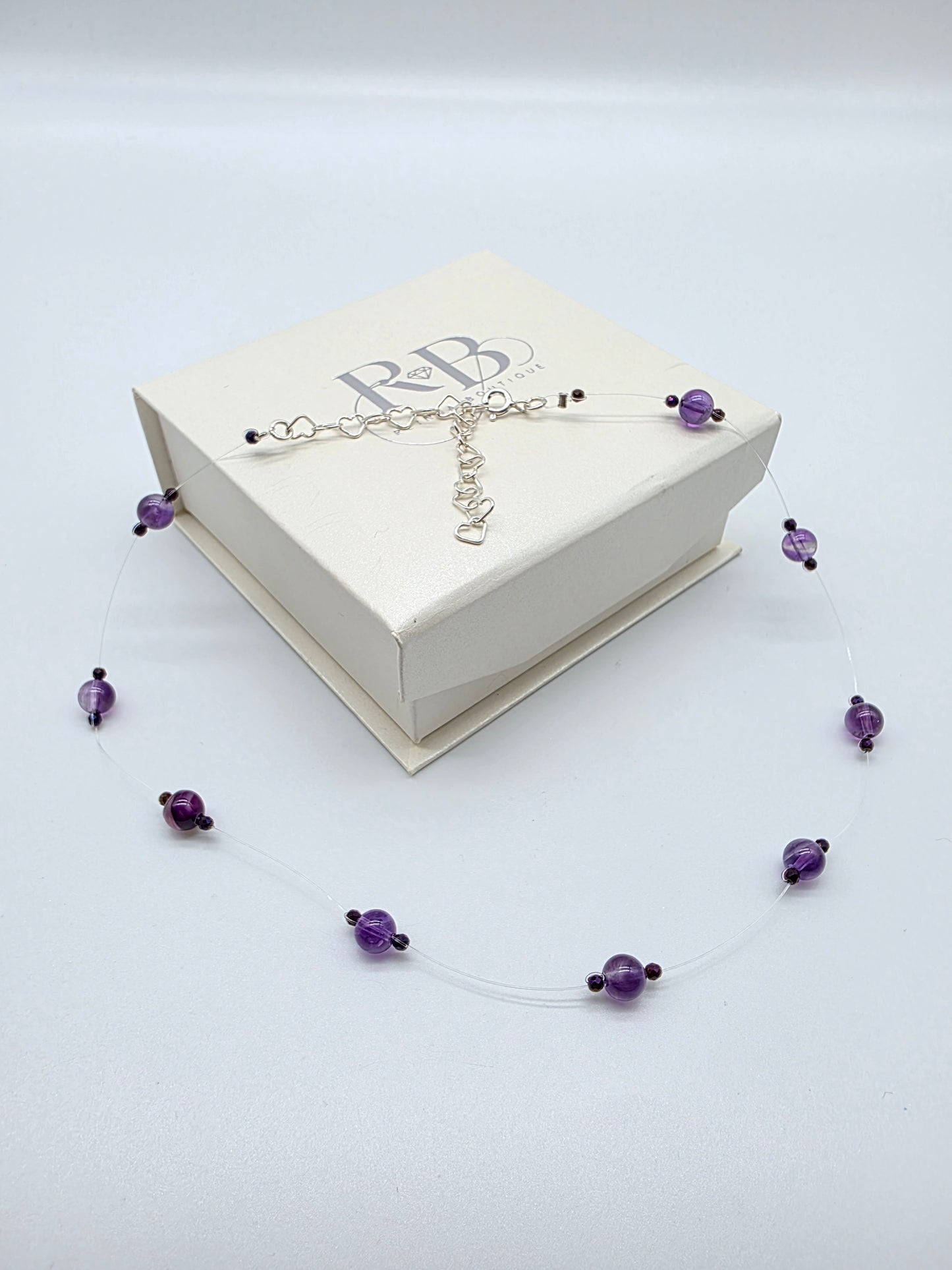 Halsband i silver 925 med ametist