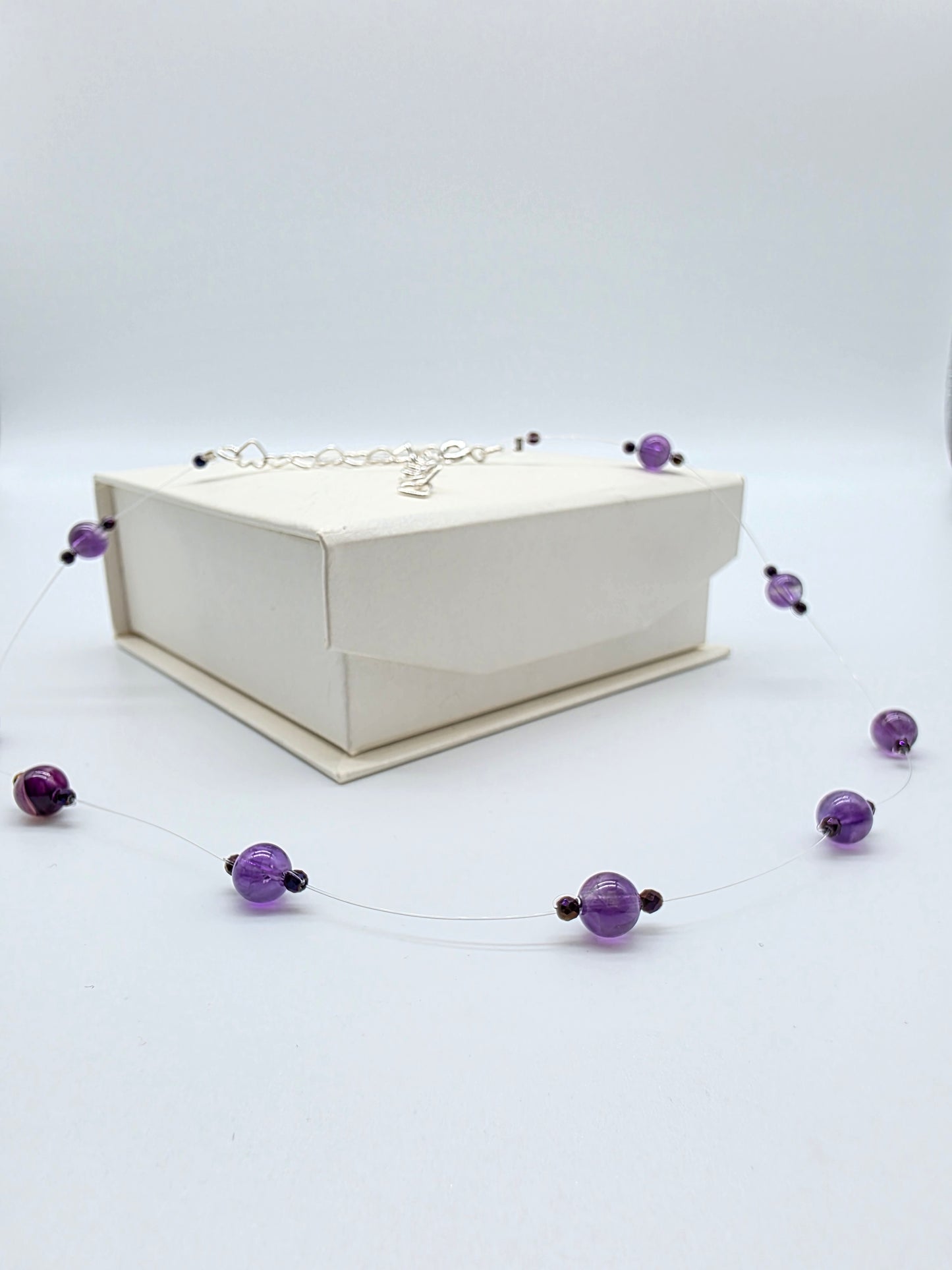 Halsband i silver 925 med ametist
