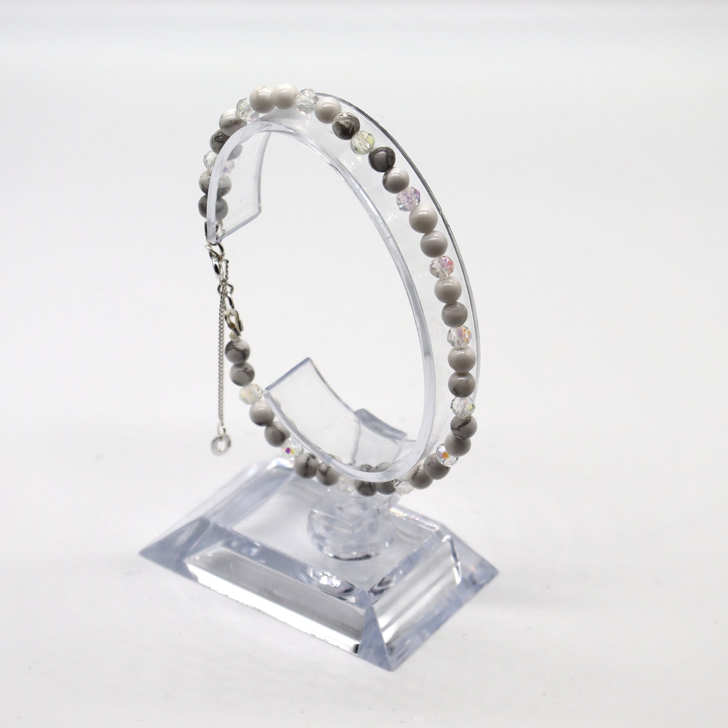 Elegant Armband i Silver med Kristaller