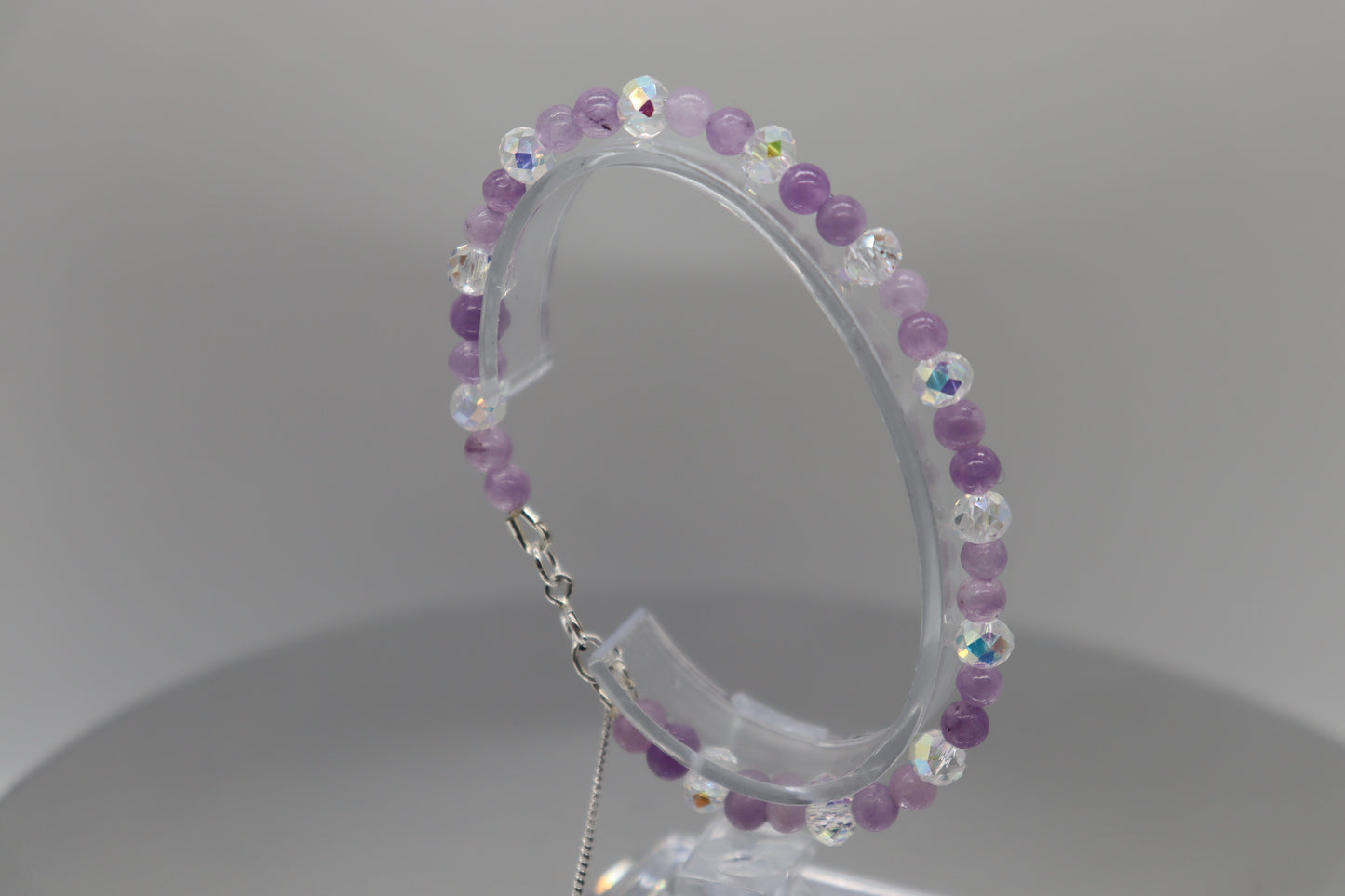 Elegant Armband i Silver med Kristaller
