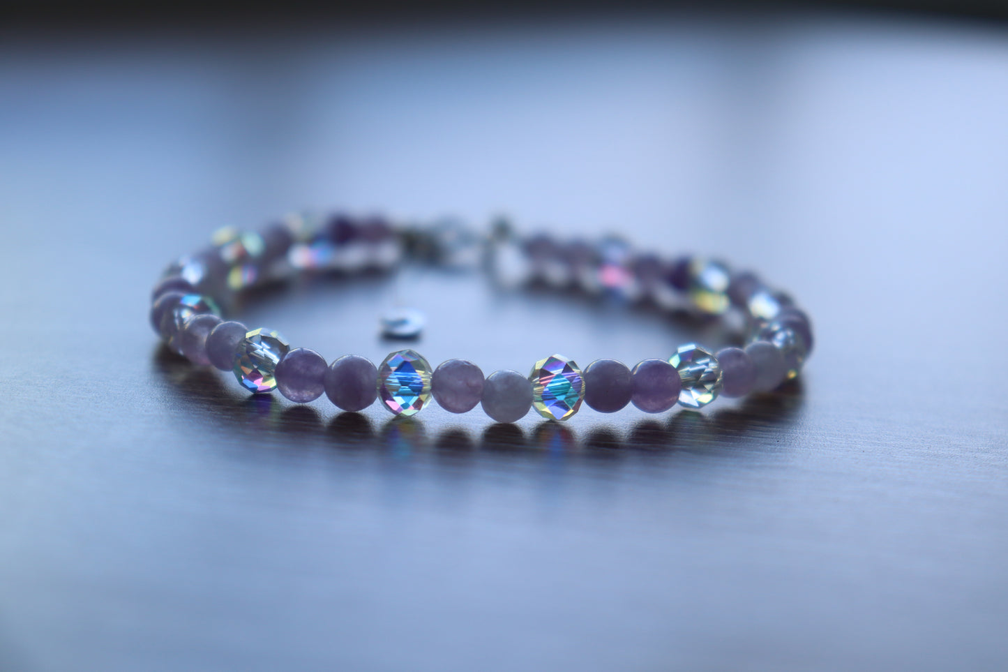 Elegant Armband i Silver med Kristaller