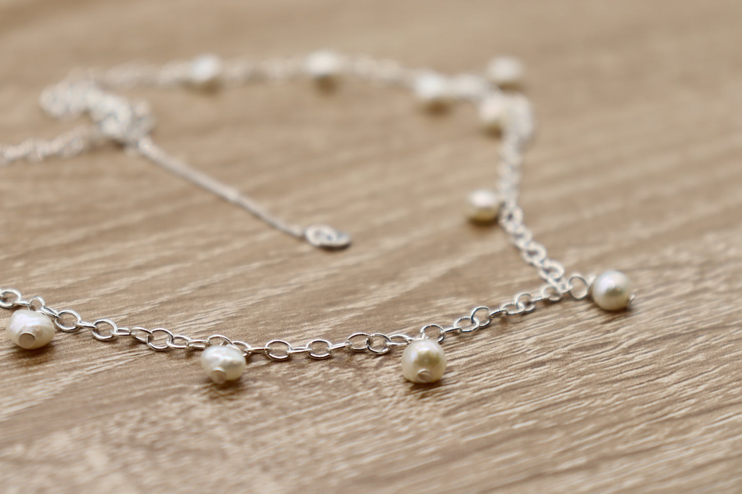 Halsband i Silver med Pärlor – Tidlös Grace ✨💎🤍