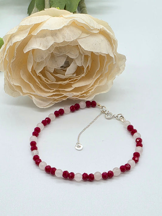 Elegant Armband i Silver med Kristaller