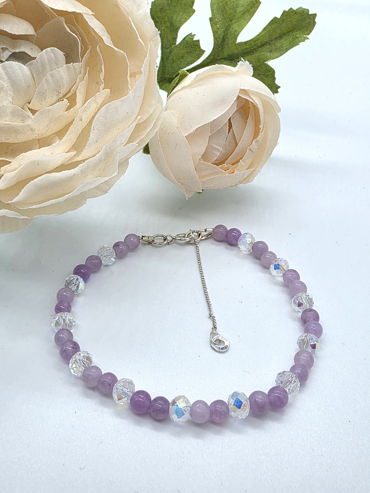 Elegant Armband i Silver med Kristaller