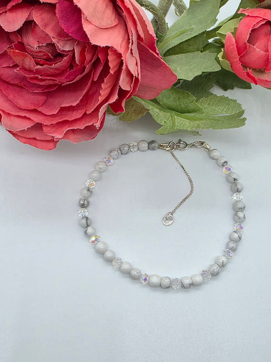 Elegant Armband i Silver med Kristaller