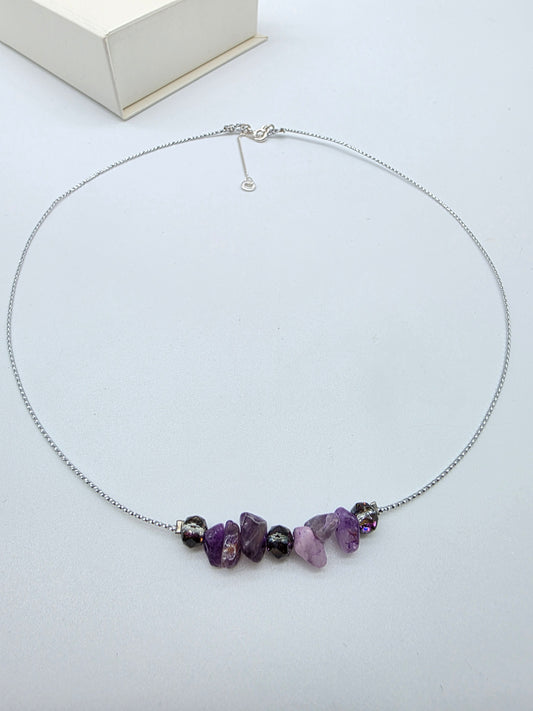 Halsband i silver 925 med kristaller