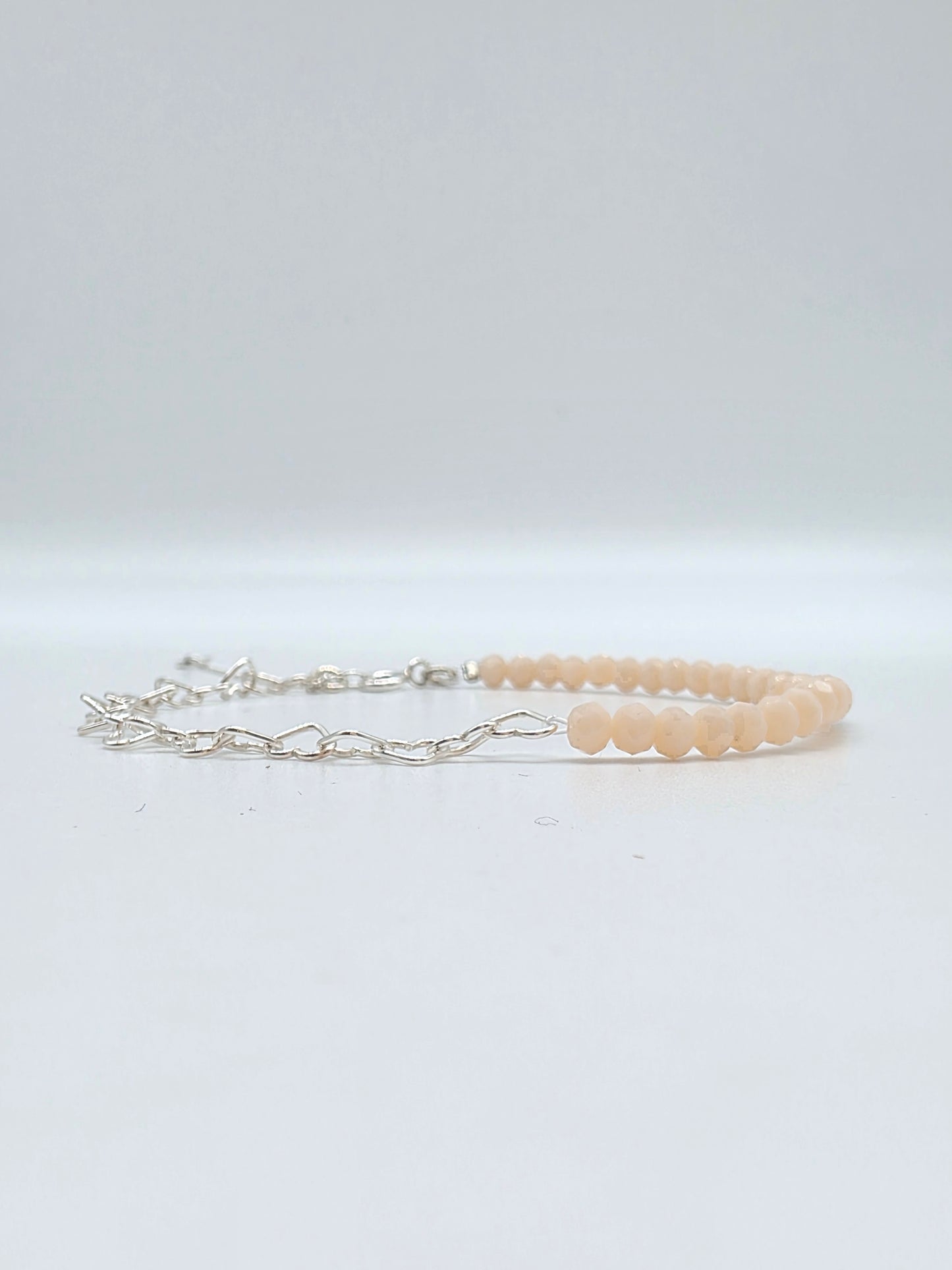 Armband i silver 925 med ljusrosa kristaller