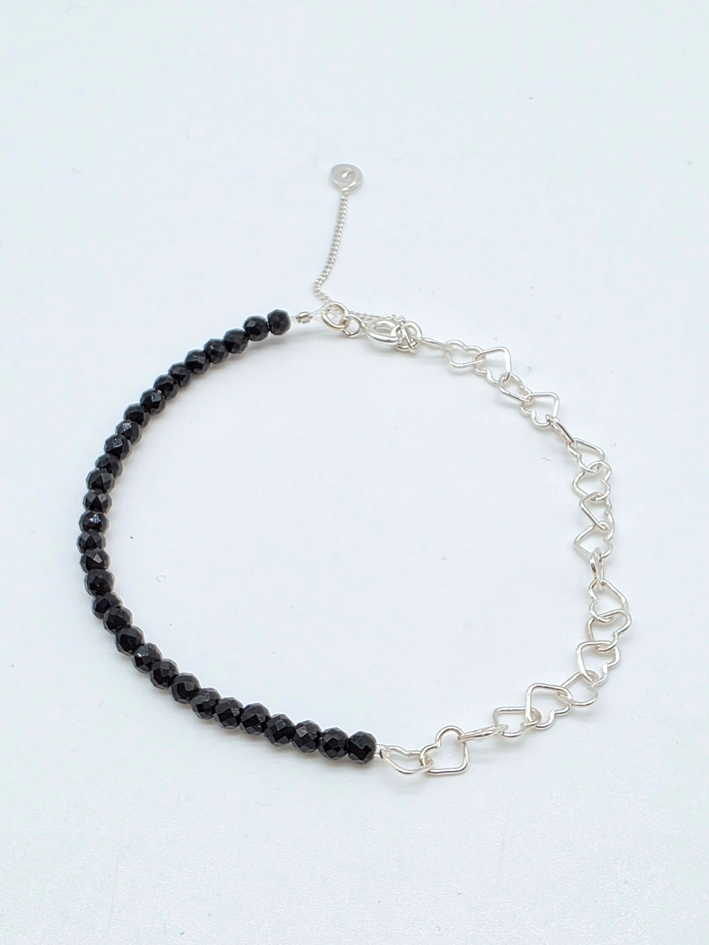 Armband i silver 925 med svarta kristaller