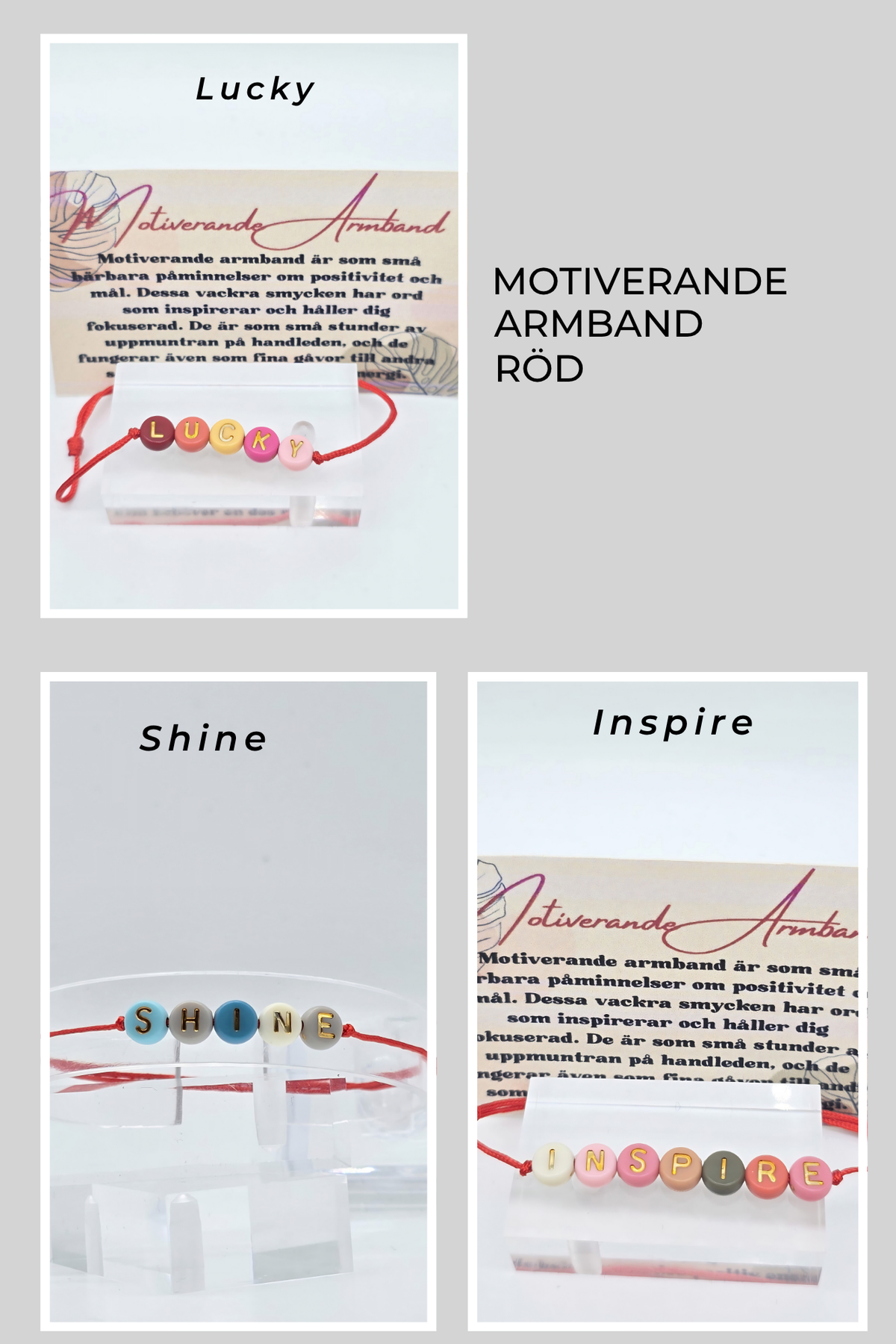 Motiverande armband