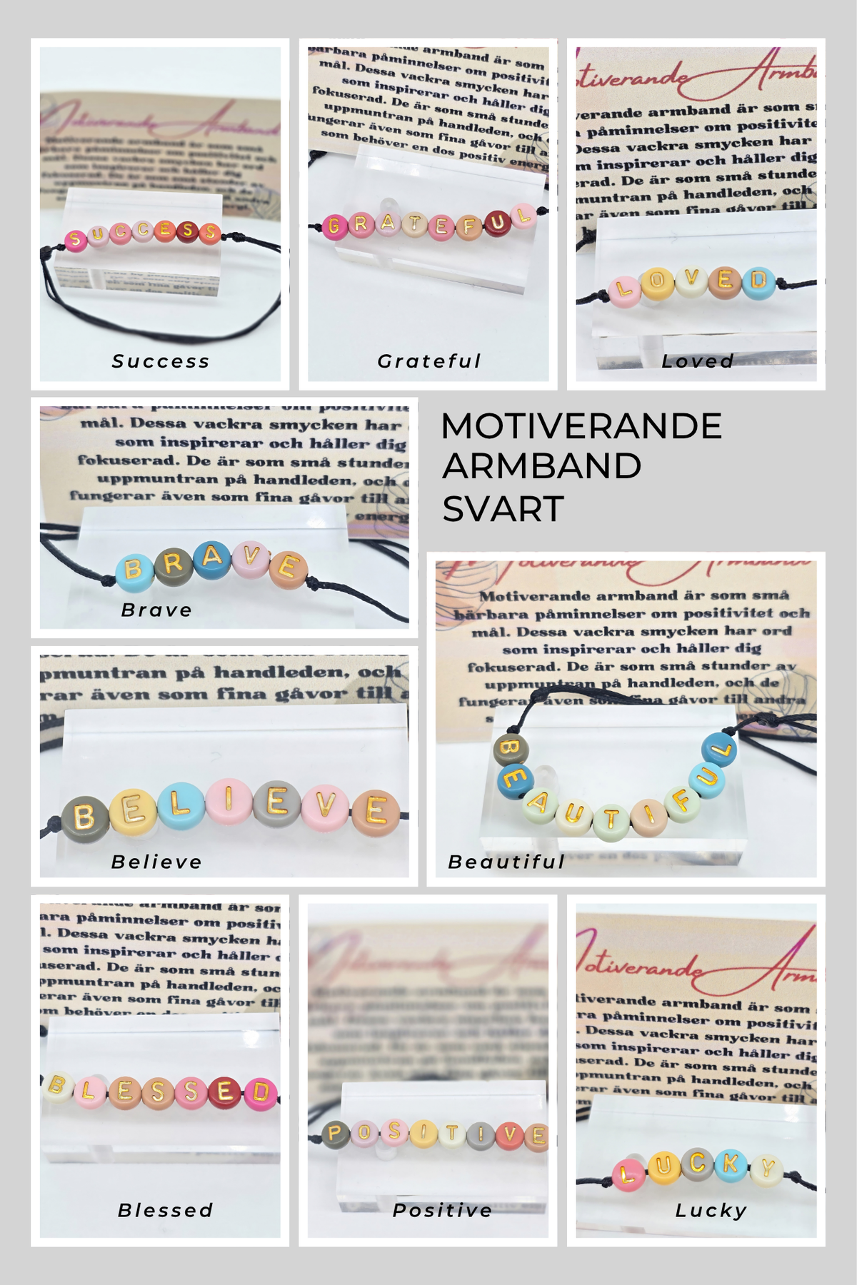Motiverande armband