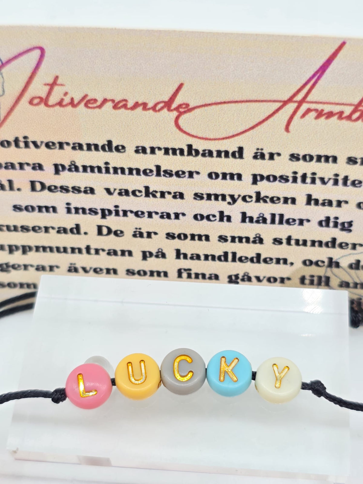 Motiverande armband
