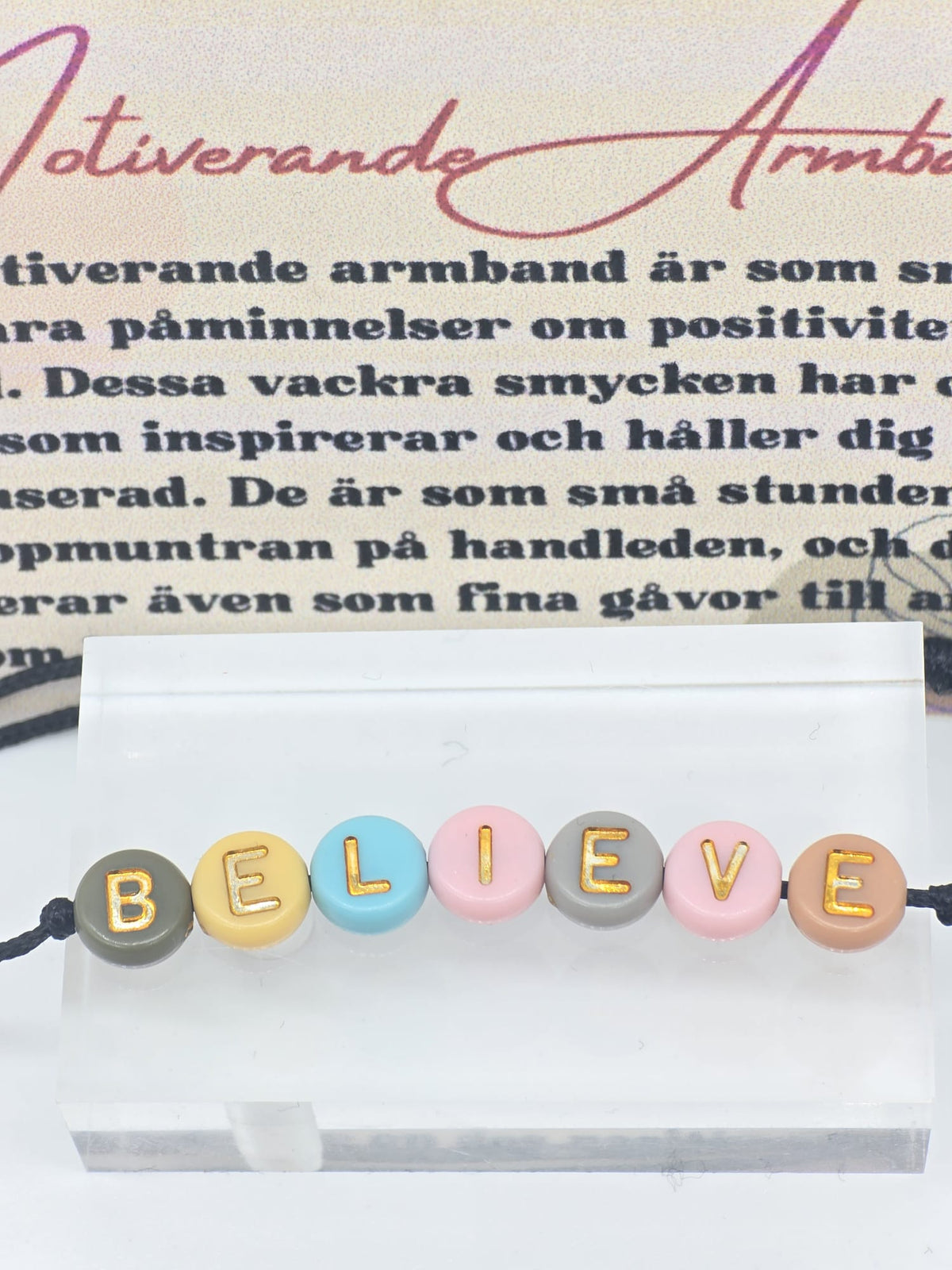 Motiverande armband
