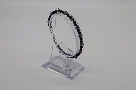 Elegant Armband i Silver med Kristaller
