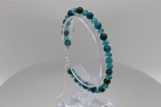 Elegant Armband i Silver med Kristaller