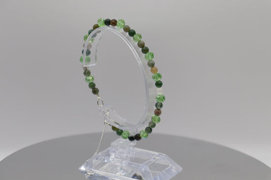 Elegant Armband i Silver med Kristaller