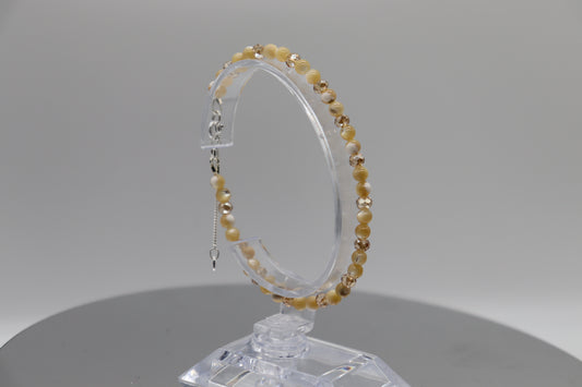 Elegant Armband i Silver med Kristaller