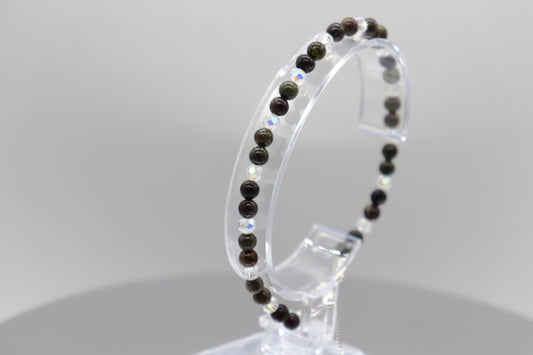 Elegant Armband i Silver med Kristaller