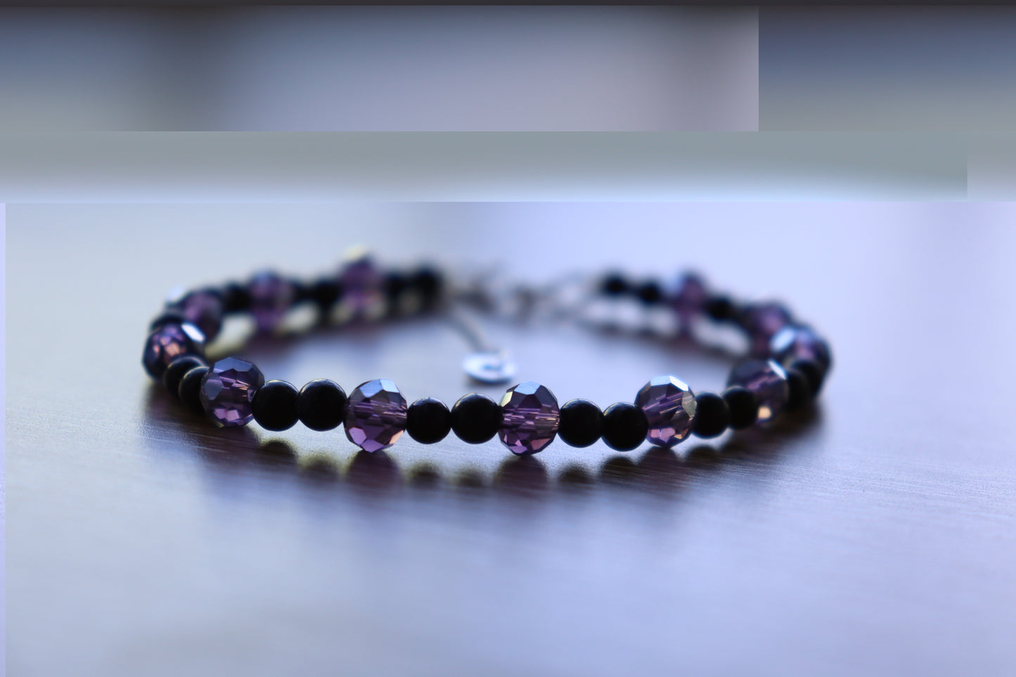 Elegant Armband i Silver med Kristaller