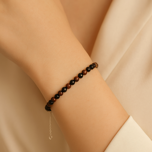 Elegant Armband i Silver med Kristaller
