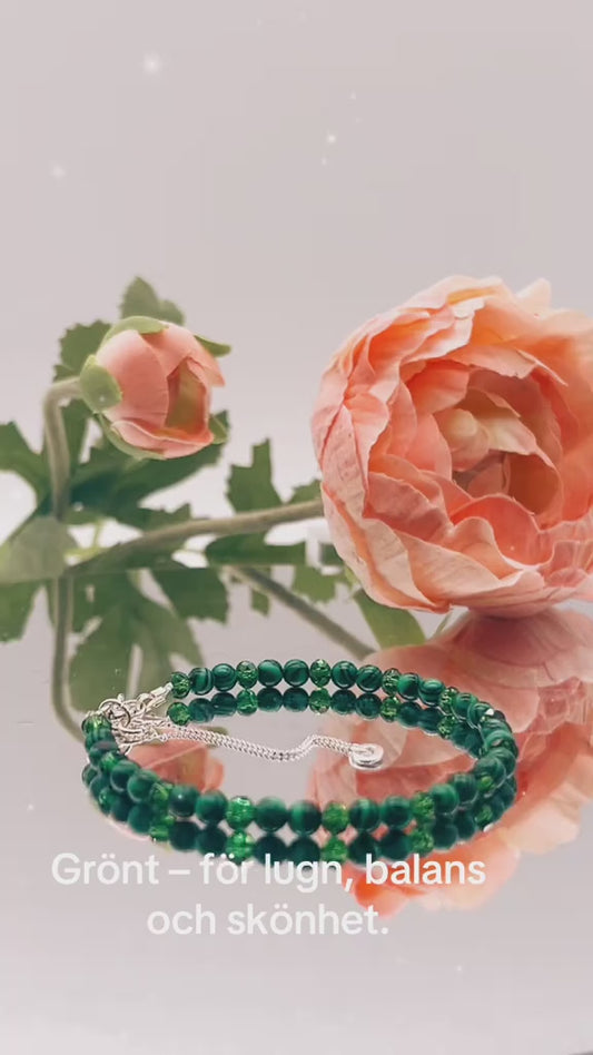 Elegant Armband i Silver med Kristaller